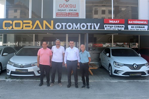 Kaymakamımız Musa Kazım ÇELİK, Çoban Otomotiv Unvanlı İş Yerini Ziyaret Etti